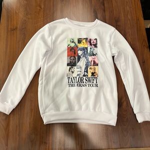4 for $20 NWOT Taylor Swift Eras Tour Crewneck Sweatshirt - White - Size S
